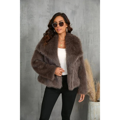 Chic Faux Fur Coat Women - Stylish, Cozy, Versatile Outerwear for Any Occasion