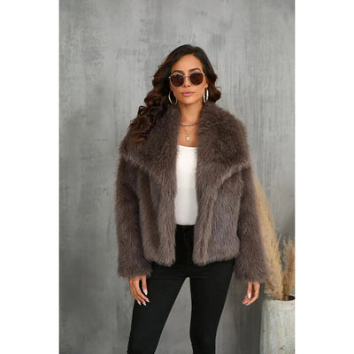 Chic Faux Fur Coat Women - Stylish, Cozy, Versatile Outerwear for Any Occasion