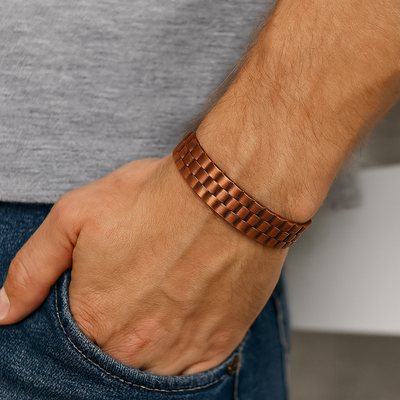 Copper Magnetic Bracelet for Wellness – Therapeutic Design for Improved Circulation and Stylish Daily Wear
