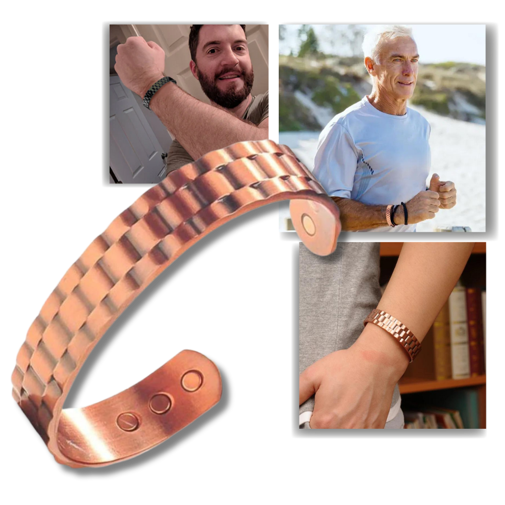 Copper Magnetic Bracelet for Wellness – Therapeutic Design for Improved Circulation and Stylish Daily Wear