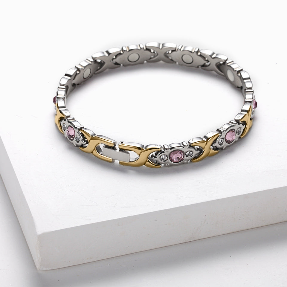 Elegant Women's Bracelet with Rhinestones – Adjustable Lightweight Accessory for Casual and Formal Occasions