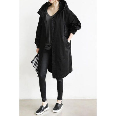 Elegant Women's Waterproof Hooded Trench Coat - Stylish & Functional Rain Jacket