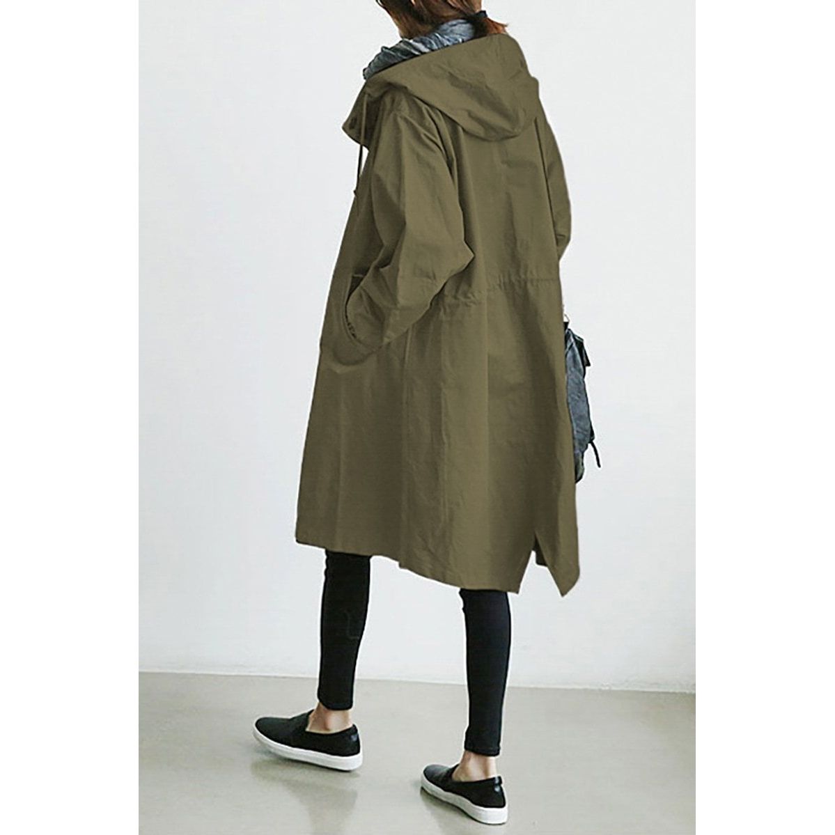 Elegant Women's Waterproof Hooded Trench Coat - Stylish & Functional Rain Jacket