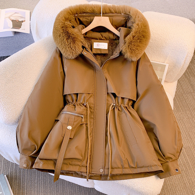 Elegant Women's Winter Jacket with Fur Collar - Cozy & Stylish Winter Coats