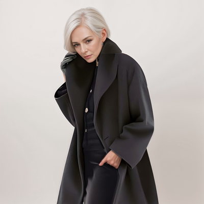 Odette - Women's Jacket, Windproof, Elegant Shawl Collar, Stylish Coats