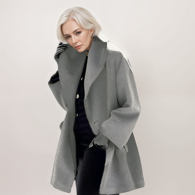 Odette - Women's Jacket, Windproof, Elegant Shawl Collar, Stylish Coats