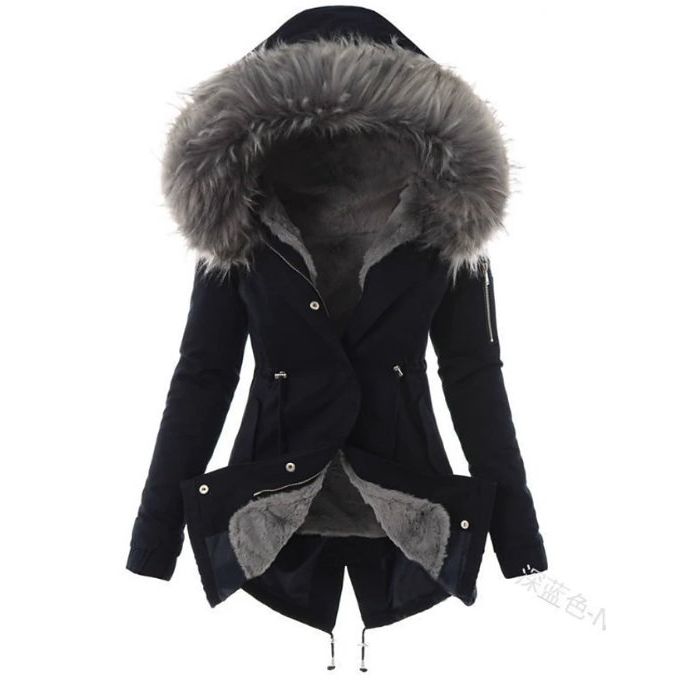 Sophia Women's Parka - Warmest Winter Jacket with Faux Fur Lining & Hood Trim