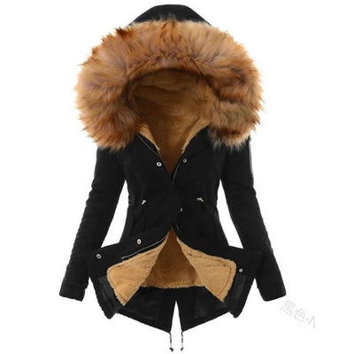 Sophia Women's Parka - Warmest Winter Jacket with Faux Fur Lining & Hood Trim