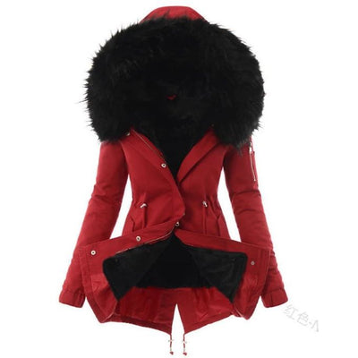 Sophia Women's Parka - Warmest Winter Jacket with Faux Fur Lining & Hood Trim