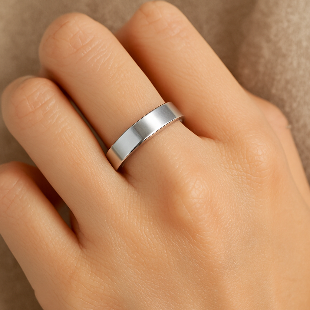 Stainless Steel Magnetic Therapy Ring for Detox and Swelling Relief – Adjustable Magnetic Healing Ring for Improved Blood Circulation